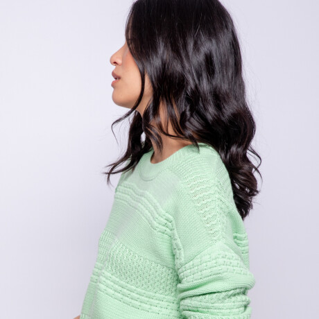 SWEATER OTELO SOLID Verde Menta