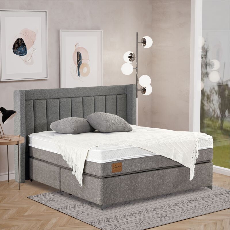 Respaldo Cabecera 160 HE 6014 Tela Gris