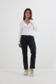 Sweater con cierre frontal BLANCO