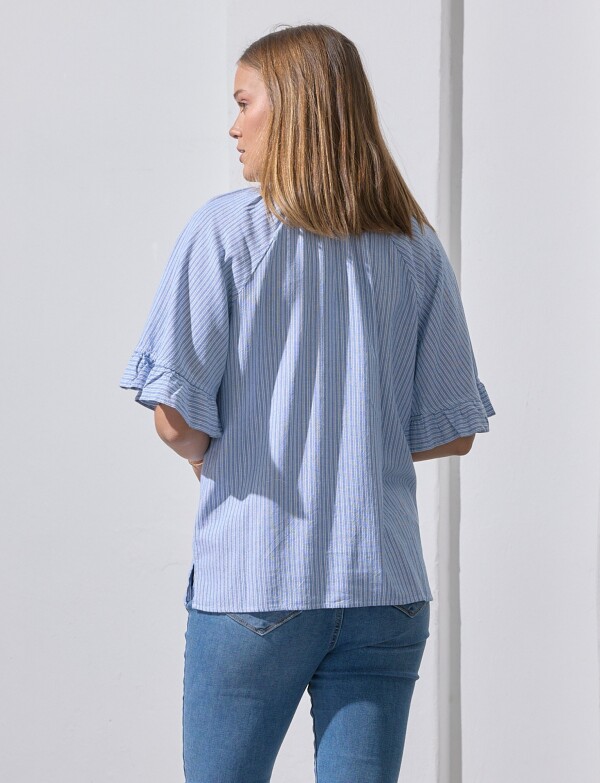 Blusa Lino CELESTE/MULTI