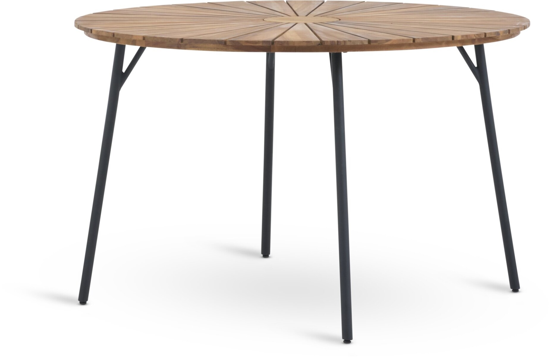 Mesa de jardín BASTRUP Ø120 mad dura/negro 