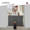 Puerta Flexible Lumax con Malla Retráctil de Seguridad Gris