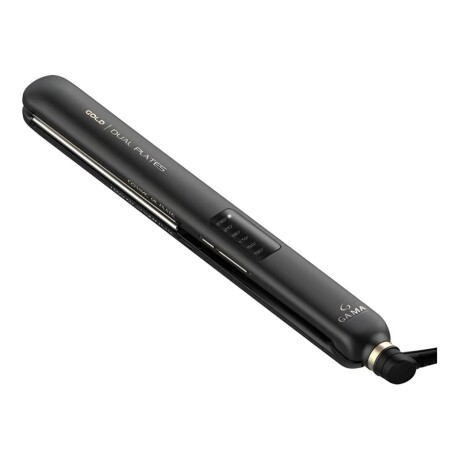 Planchita de pelo GAMA Led Dual Plate Gold Negro