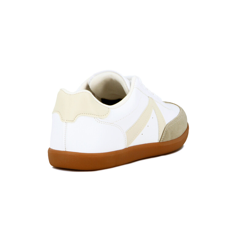 Vizzano Calzado Dama Casual Acordonado Blanco-beige