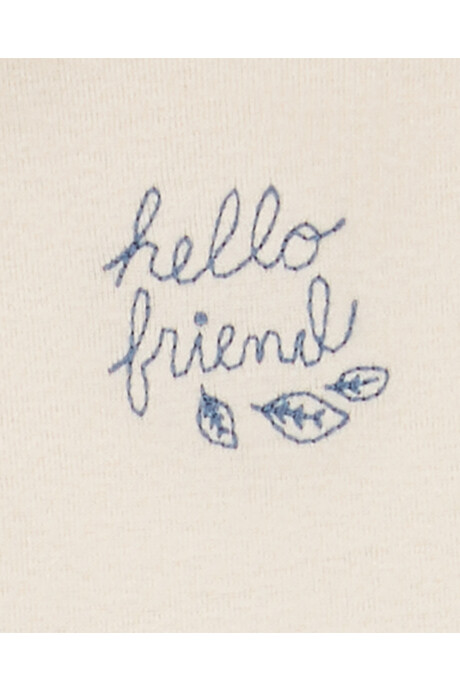 Set tres piezas de algodón, pantalón, saco con capucha y body Set tres piezas de algodón, pantalón, saco con capucha y body