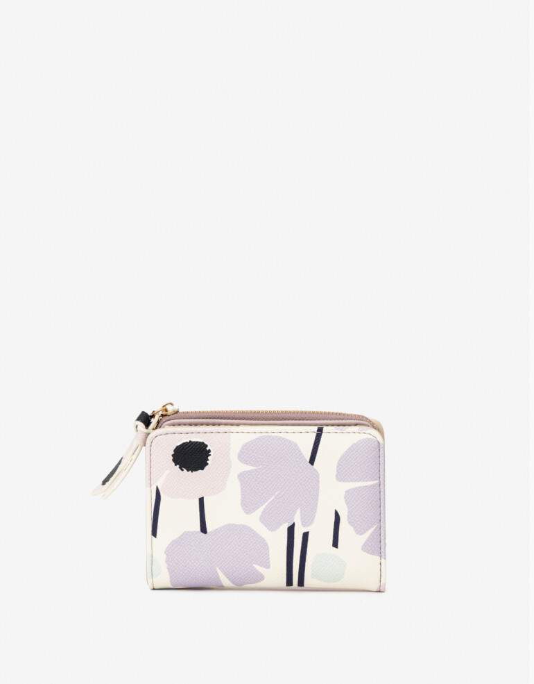 Billetera Billetera Horizontal Estampada - Estampado Flores