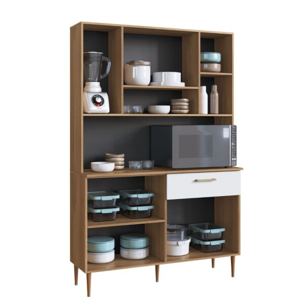 KIT COCINA 8 PUERTAS 1 CAJON NOGAL/BLANCO KIT COCINA 8 PUERTAS 1 CAJON NOGAL/BLANCO