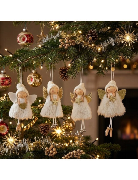 COLGANTE NAVIDEÑO ANGEL TELA COLGANTE NAVIDEÑO ANGEL TELA