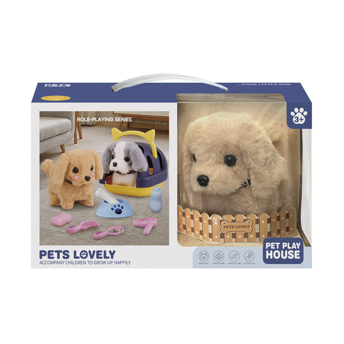 Perro Peluche con Movimiento, Sonido y Accesorios 