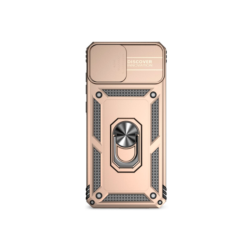 Protector Samsung Galaxy A05 con cubre cámara y anillo color dorado Protector Samsung Galaxy A05 Con Cubre Cámara Y Anillo Color Dorado