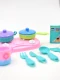COCINA SET CON UTENSILLOS ROSADO