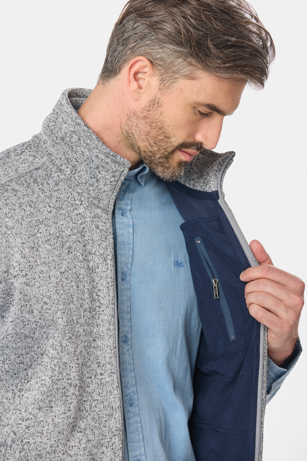 CHALECO FELPA ESPECIAL Gris