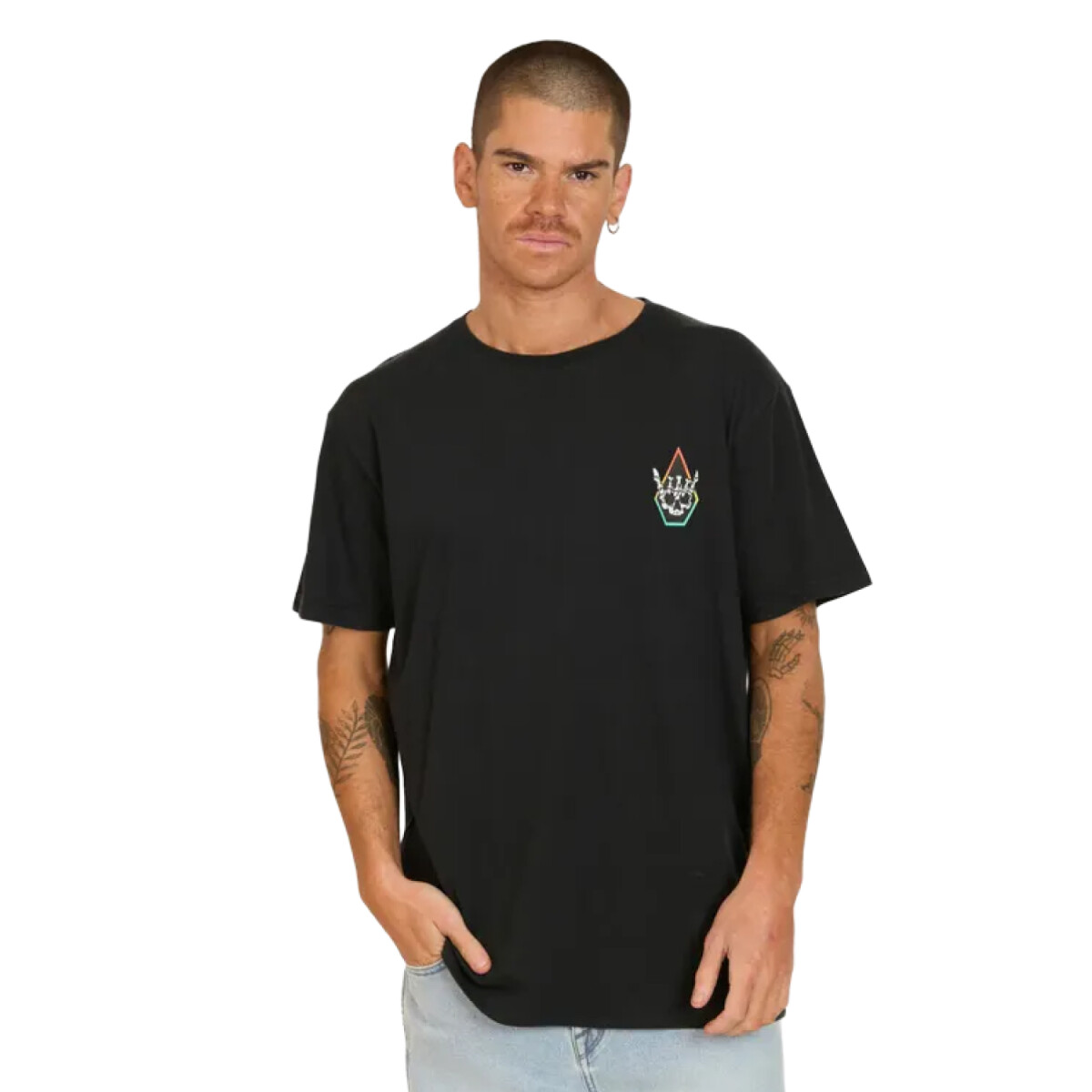 Remera Volcom Hangz Blends - Negro 