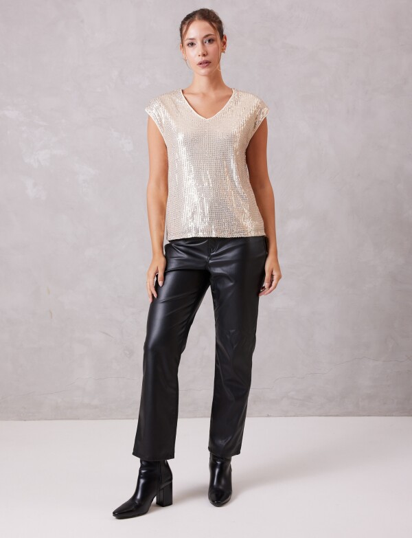 Blusa Lentejuelas DORADO