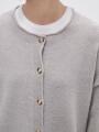 Cardigan Dialoy Gris Melange Medio