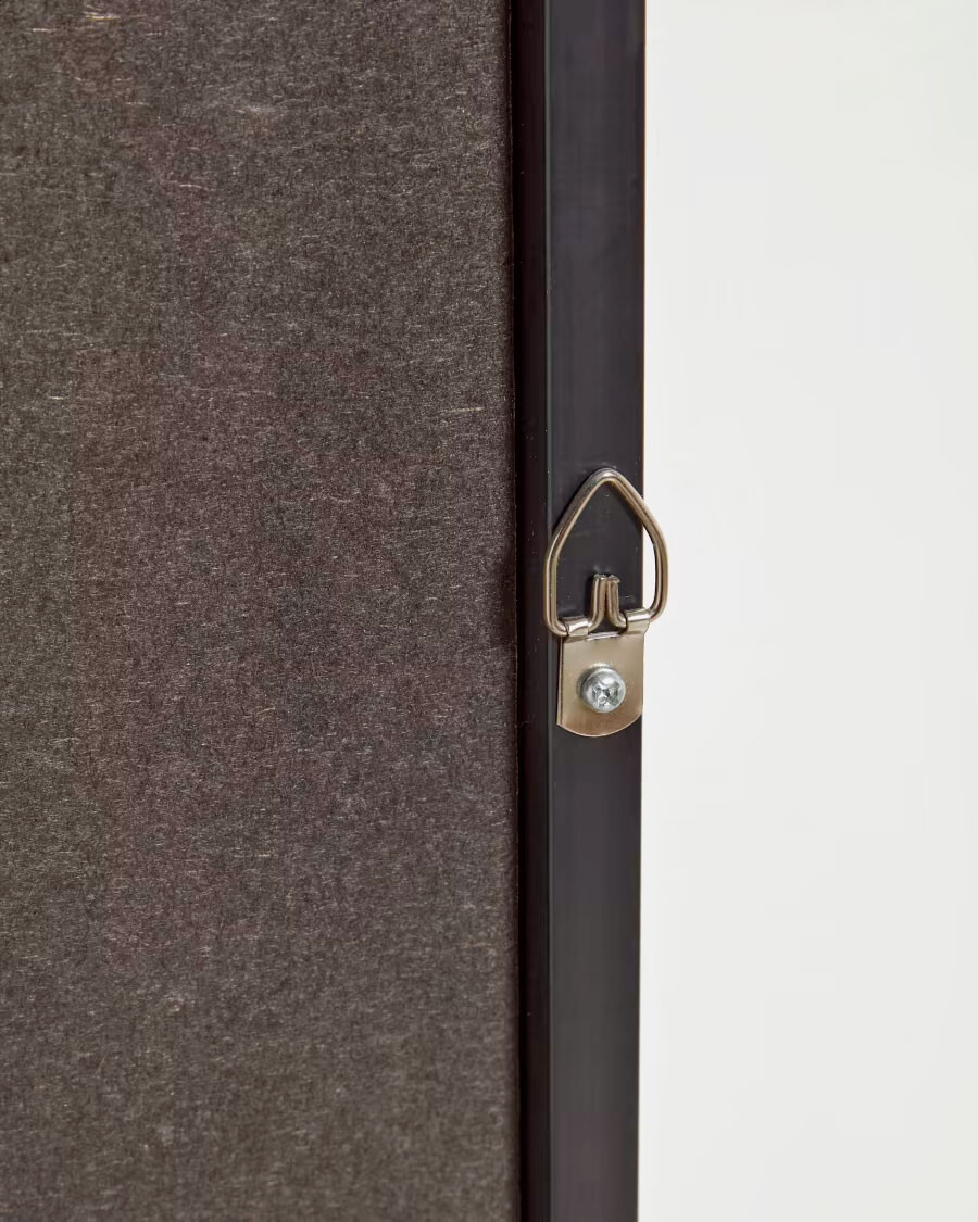 Cuadro Anaisa blanco raya horizontal negro 30 x 40 cm