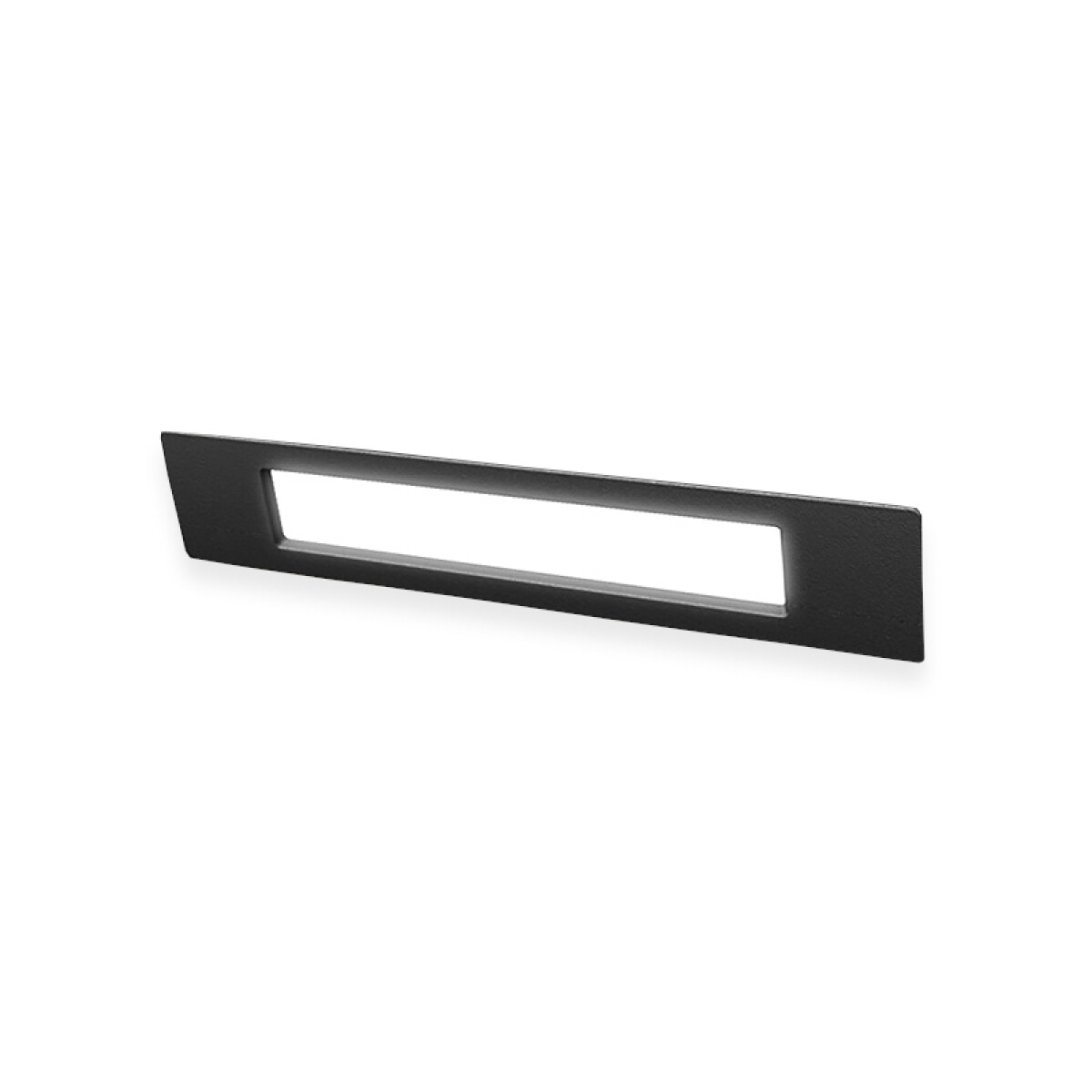 Luminaria de embutir rectangular negro 11W cálida IP55 - FL0921 