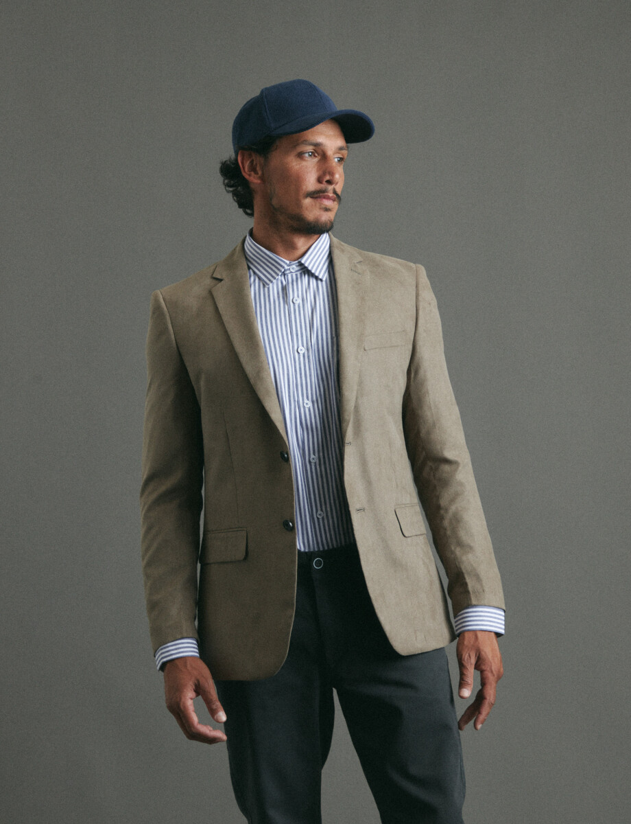 110600 SACO HARRINGTON LABEL Kaki