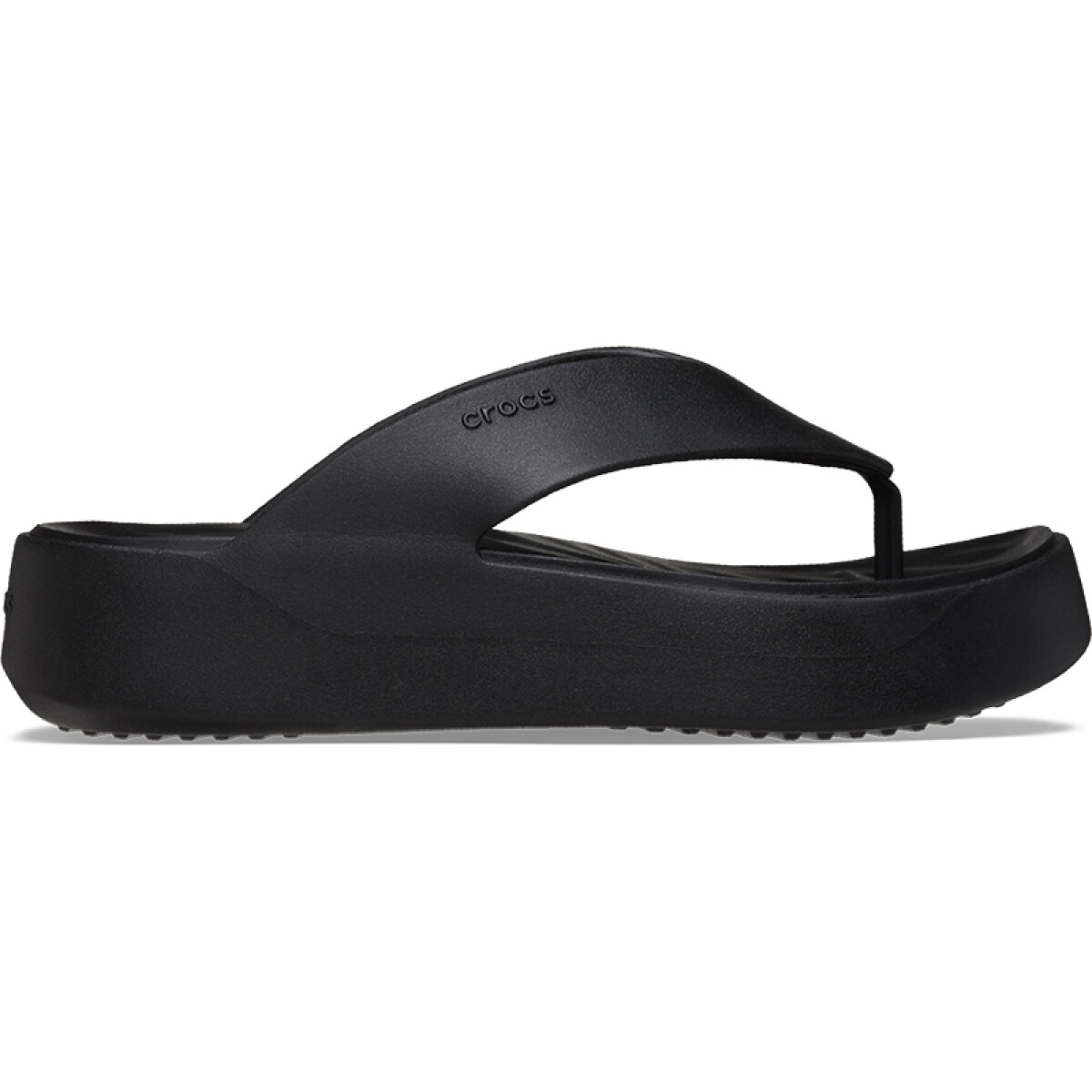 Sandalias Crocs Getaway Plataform Flip - Negro 