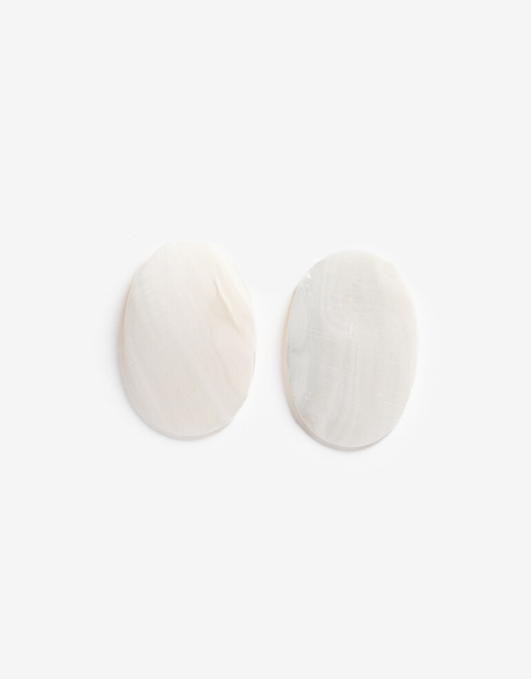 Aros Pasantes Color Blanco Crema