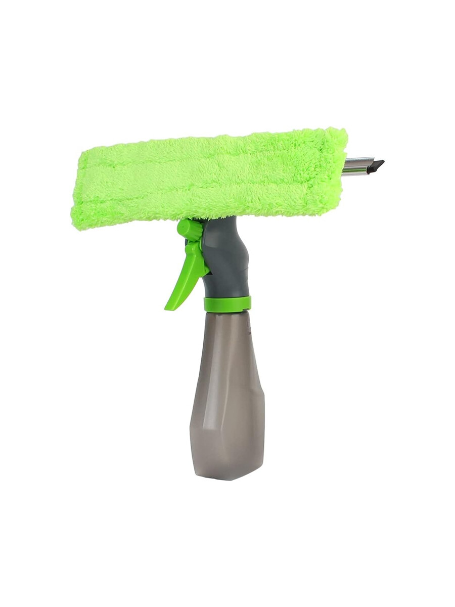 LIMPIAVIDRIOS 3 EN 1 CON ROCIADOR - VERDE 