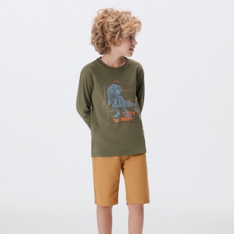 CAMISETA ML MASC VERDE