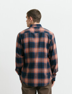 012442 CAMISA HARRINGTON LABEL Naranja
