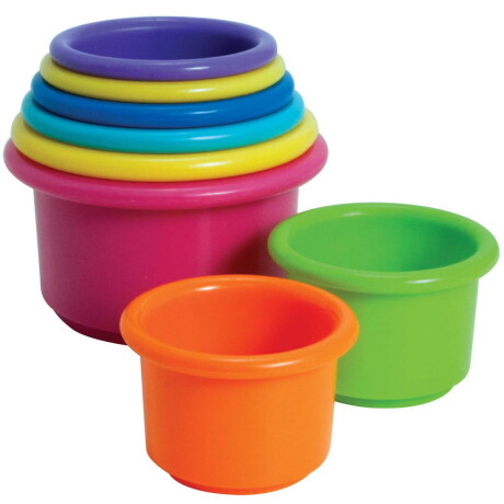 Vasos multicolor apilables para el agua Vasos multicolor apilables para el agua