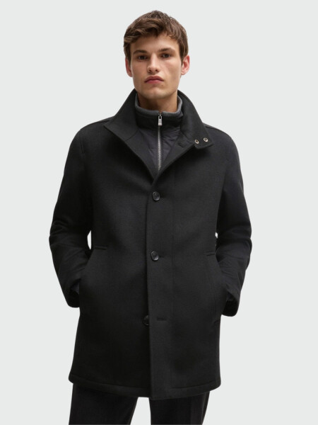 BOSS Abrigo Corto de Lana y Cachemira 001