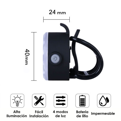 Kit Luces Led Bicicleta Running Delantera Trasera Usb Multicolor