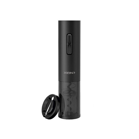 DESCORCHADOR ELÉCTRICO DE VINOS XION CON LUZ Negro