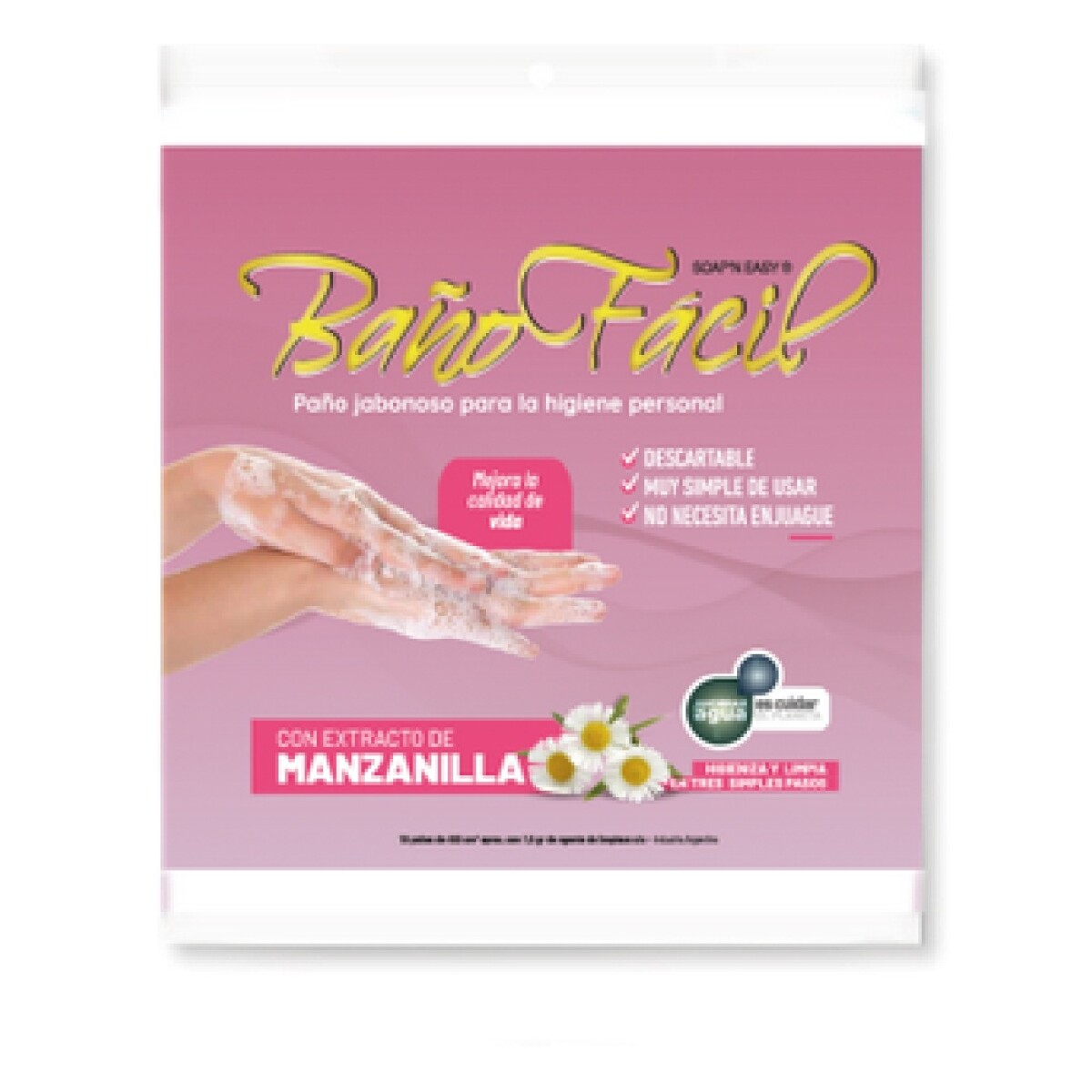 Paño Jabonoso Baño Fácil de Manzanilla 