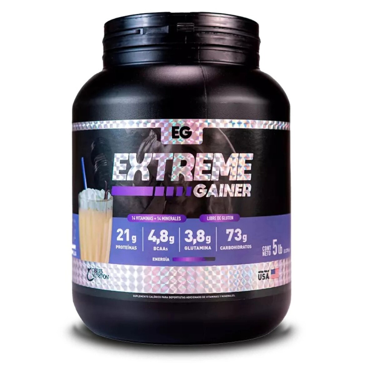 ¡OFERTA IMPERDIBLE! Extreme Gainer 2,27 kg Cibeles- Vainilla 