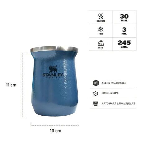 Mate Stanley acero inox. 230ml Azul
