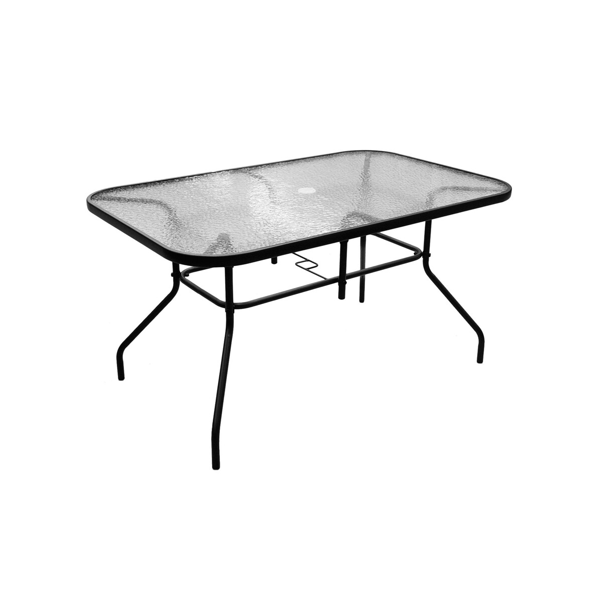Mesa Rectangular De Vidrio Sling 140 Cm Just Home Collection 