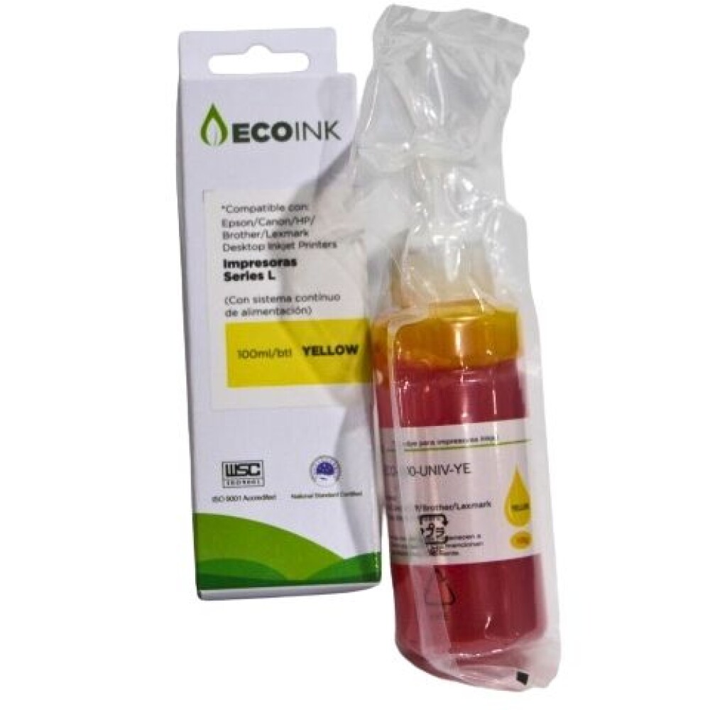 TINTA PARA IMPRESORA COLOR 100ML. COLOR AMARILLO