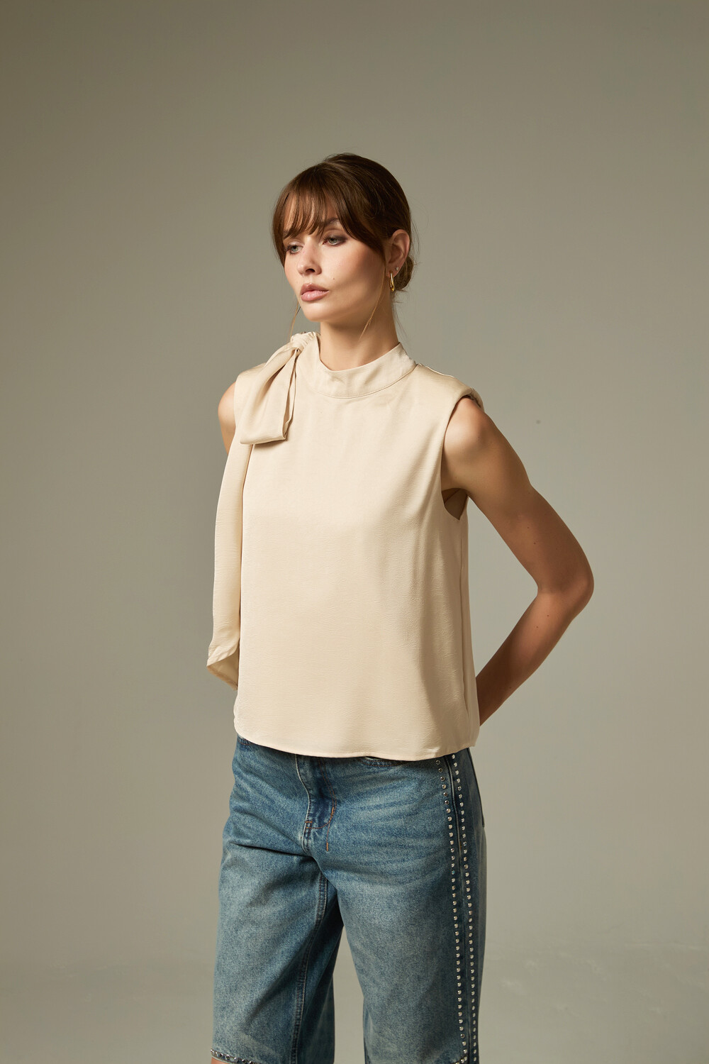 Blusa Panyel Beige Claro