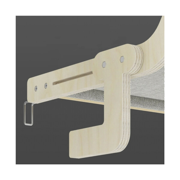 Cama Colgante Madera Gato Cucha Elevada Ajustable 38x44 Cama Colgante Madera Gato Cucha Elevada Ajustable 38x44