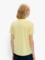 Camiseta Básica Cuello Pico amarillo