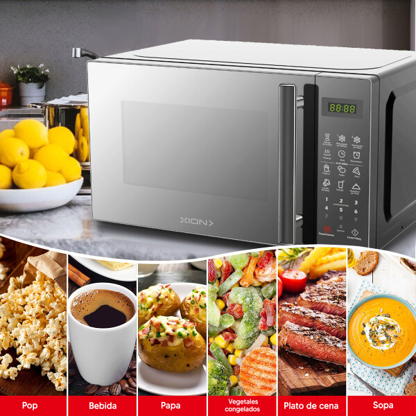 Microondas Xion 20 L Digital Acero 2050i MICROONDAS XION 20LT DIGITAL 2050I******