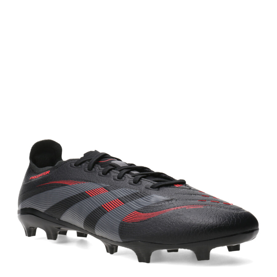 Championes de Fútbol 11 Hombre Adidas Predator League FG Negro - Rojo
