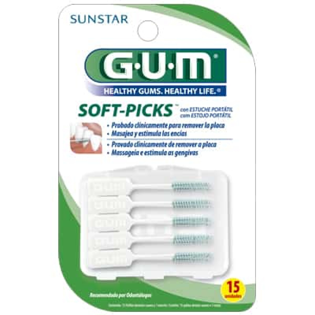 Cepillo de Dientes Gum Soft Picks 15 Unidades 