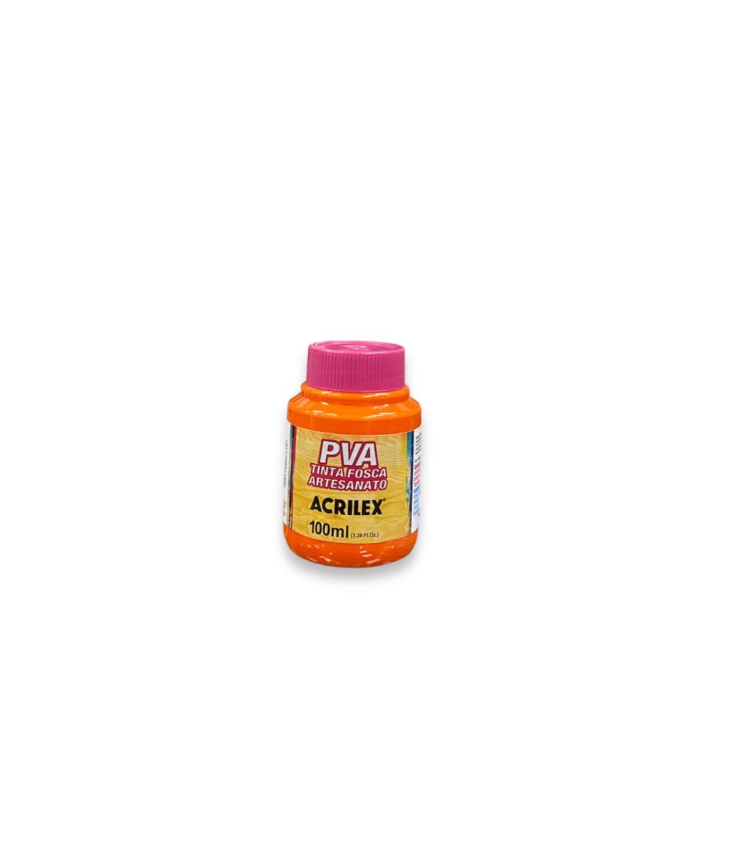 Pintura para Artesanía Acrílica Acrilex 100 ml (Tonos Amarillos y Naranjas) - 517 Naranja 