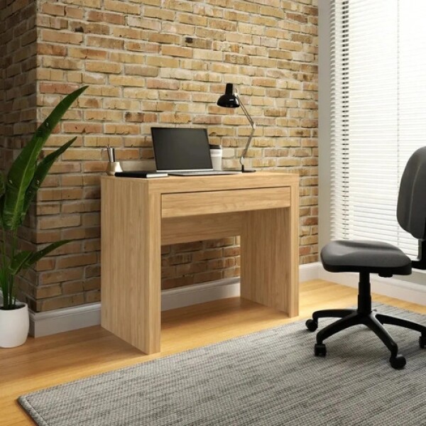 Escritorio ComboHome Diseño Premium 1 Cajón 90Cm Mdf Calidad Marrón 1