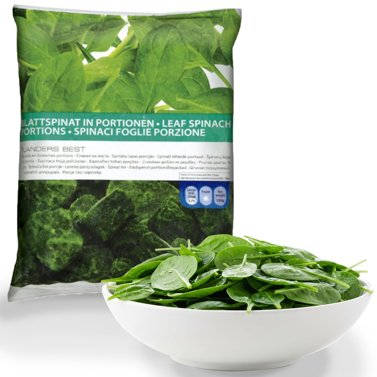 Espinaca En Hojas Flanders 1Kg 