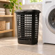 Cesto ecológico para ropa con tapa 60 lts NEGRO