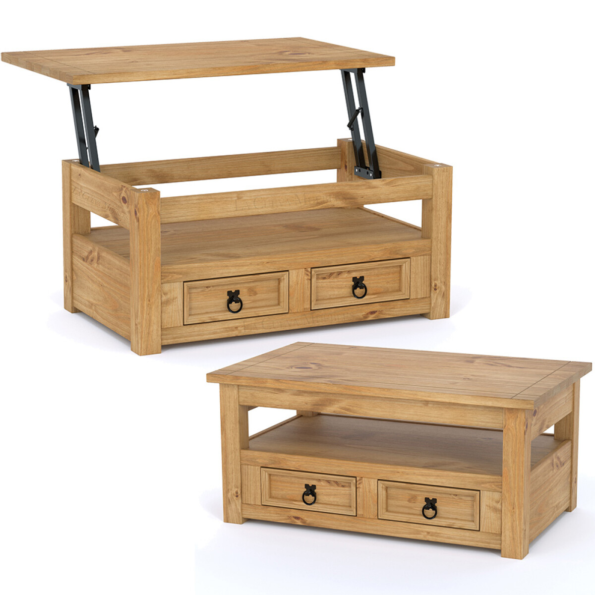 Mesa de Living Articulada Línea Naturale - Miel 