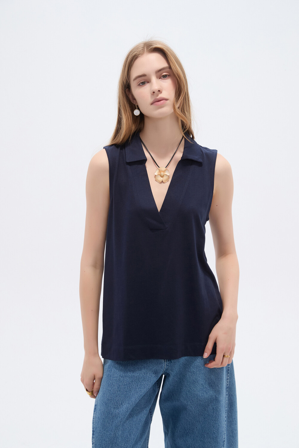Musculosa Bek Azul Marino