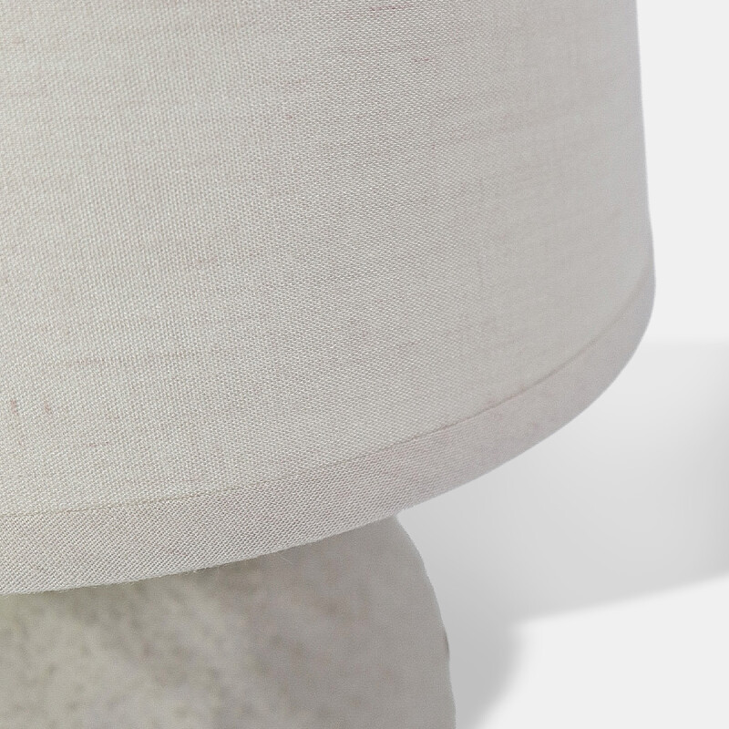 LAMPARA BEIGE P/MESA 26X16CM Unica