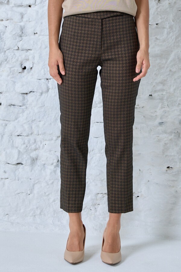 Pantalon Recto NEGRO/DORADO